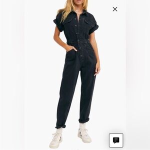 Marci Denim Jumpsuit - black